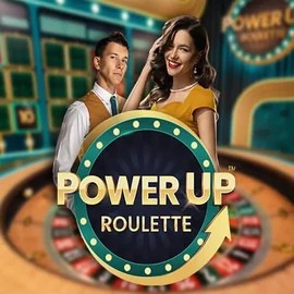 Official Live Casino logo: PowerUP Roulette by Pragmatic Play at Kitty Bingo