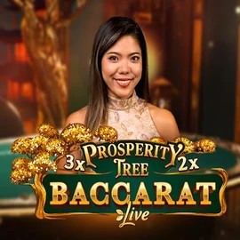 Official Live Casino logo: Prosperity Tree Baccarat by Evolution at Kitty Bingo