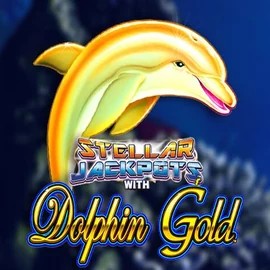 Enjoy Dolphin Gold with Stellar Jackpots by Lightning Box Game – logo hosted on kittybingoslot.uk